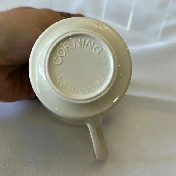Vintage CorningWare Corelle IRIS Coffee Cups Mugs Tea Cups - Set of 5 8oz. - Picture 5 of 5